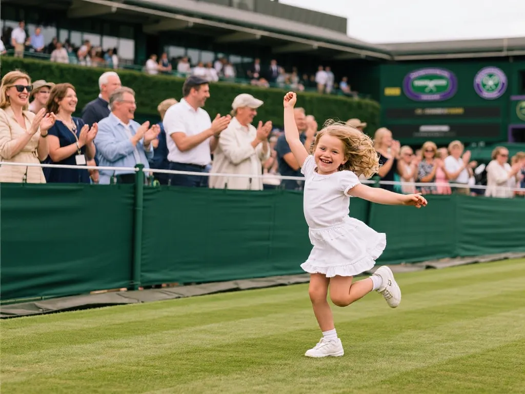 德约科维奇女儿温网胜利舞